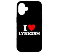 I Love Lyrics Fun Sing Freestyle Poetry Write Words Song Fan Case for iPhone 16