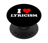 I Love Lyrics Fun Sing Freestyle Poetry Write Words Song Fan PopSockets Adhesive PopGrip