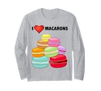 I Love Macarons Paris Gifts Macaron t Shirt Macaroon Lovers Long Sleeve T-Shirt