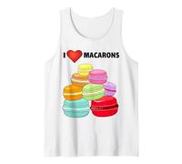 I Love Macarons Paris Gifts Macaron t Shirt Macaroon Lovers Tank Top