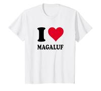 I Love Magaluf T-Shirt, Youth, White, 2T