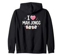 I Love Mah Jongg Zip Hoodie