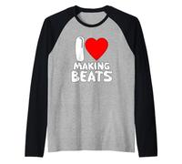 I Love Making Beats Music Producer Passion Raglan Baseball Tee