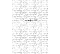 I Love Making Lists Notebook: I Love Making Lists 9 x 6 Bulleted 120 page Large print Notebook