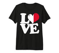 I Love Malta Flag Heart Patriotic Travel Premium T-Shirt