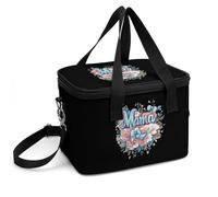 I Love Mama Mom Insulated Lunch Bag with Shoulder Strap Leakproof Lunchbox Reusable Picnic Cool Tote Bags