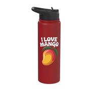 I Love Mango Juicy Fruit Passion Design Stainless Steel Insulated Water Bottle