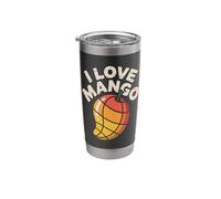 I Love Mango Tropical Fruit Lover Design Stainless Steel Insulated Tumbler
