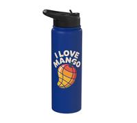 I Love Mango Tropical Fruit Lover Design Stainless Steel Insulated Water Bottle