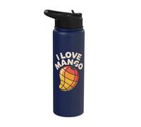 I Love Mango Tropical Fruit Lover Design Stainless Steel Insulated Water Bottle