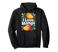 I Love Mango Vibrant Tropical Fun Pullover Hoodie
