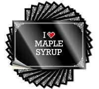 I Love Maple Syrup Tiny Books - Bumper Garage Removable Vinyl Decal(6X9CM)