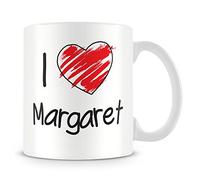 I Love Margaret Personalised Mug - Add Photo - Customised Cup Gift