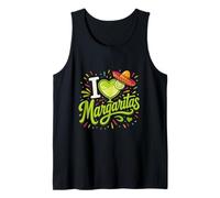 I Love Margaritas Margarita Heart-Shaped Glass with Lime Tank Top