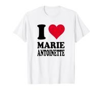 I Love Marie Antoinette Value Graphic T-Shirt, Men, White, S