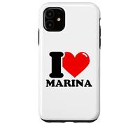 I love Marina funny fist name design Case for iPhone 11