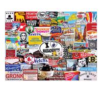 I Love Massachusetts 1000 Piece Jigsaw Puzzle 760mm x 610mm (wmp)