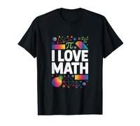 I Love Math Algebra Geometry Enthusiast Value Graphic T-Shirt