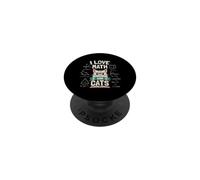 I Love Math And Cats Cute Design PopSockets Adhesive PopGrip