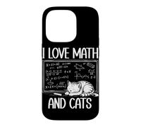I Love Math And Cats Funny Mathematics Teacher Math Nerd Case for iPhone 14 Pro