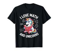 I Love Math and Unicorns! Mathematic Teacher Math Student T-Shirt