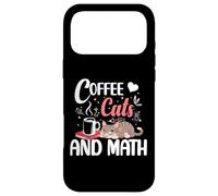 I Love Math Cats And Coffee Heart Mathematics Teacher Case for iPhone 17 Pro Max