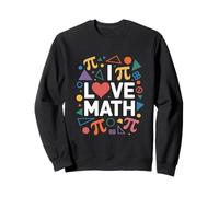 I Love Math Colorful Geometric Pi Symbols Sweatshirt