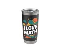 I Love Math Geometric Enthusiast Stainless Steel Insulated Tumbler