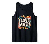 I Love Math Geometric Shapes Enthusiast Design Tank Top