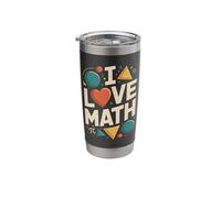 I Love Math Geometry Algebra Pi Stainless Steel Insulated Tumbler