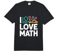 I Love Math Geometry Lovers Algebra Comfort Colors Adult Heavyweight T-Shirt