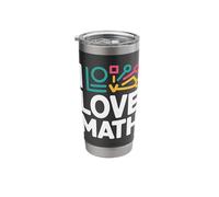 I Love Math Geometry Lovers Algebra Stainless Steel Insulated Tumbler