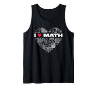 I Love Math - Heart of Mathematics Icons Teachers Students Tank Top