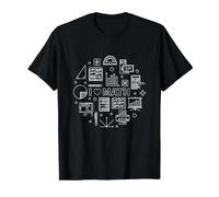 I Love Math - Mathematics Algebra for Teachers and Students Value Graphic T-Shirt, Men, Black, S