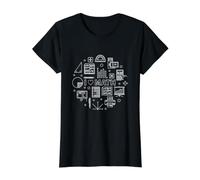 I Love Math - Mathematics Algebra for Teachers and Students Value Graphic T-Shirt, Women, Black, XL