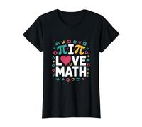 I Love Math Pi Equation Algebra Geometry Fun Value Graphic T-Shirt, Women, Black, S
