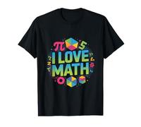 I Love Math Pi Symbols Geometric Shapes Value Graphic T-Shirt