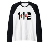 I Love Math Preschool Funny Raglan Baseball Tee
