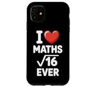 I Love Maths Forever Funny Math Teacher Nerd Geek Pun Math Case for iPhone 11
