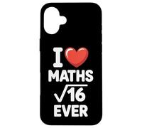 I Love Maths Forever Funny Math Teacher Nerd Geek Pun Math Case for iPhone 16 Plus