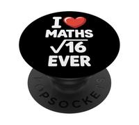 I Love Maths Forever Funny Math Teacher Nerd Geek Pun Math PopSockets Adhesive PopGrip