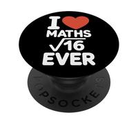 I Love Maths Forever Funny Math Teacher Nerd Geek Pun Math PopSockets Adhesive PopGrip