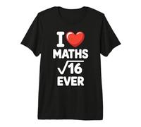 I Love Maths Forever Funny Math Teacher Nerd Geek Pun Math Premium T-Shirt