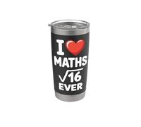I Love Maths Forever Funny Math Teacher Nerd Geek Pun Math Stainless Steel Insulated Tumbler