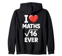I Love Maths Forever Funny Math Teacher Nerd Geek Pun Math Zip Hoodie