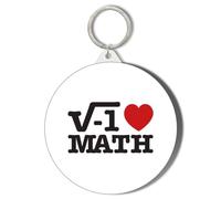 I Love Maths Short Chain Keyring Bottle Opener