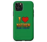 I Love Matthew Bold Romantic Heart Design for Sweethearts Case for iPhone 11 Pro