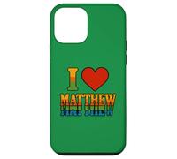 I Love Matthew Bold Romantic Heart Design for Sweethearts Case for iPhone 12 mini