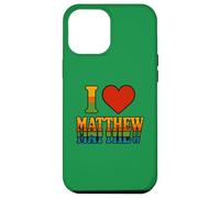 I Love Matthew Bold Romantic Heart Design for Sweethearts Case for iPhone 12 Pro Max