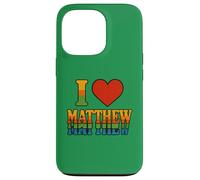 I Love Matthew Bold Romantic Heart Design for Sweethearts Case for iPhone 13 Pro